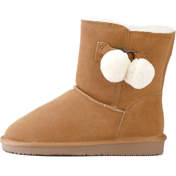 Gooce Snehule Gigi gaštanová / biela 54238567