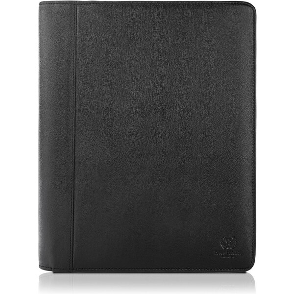 PAOLO PERUZZI Kožený organizér A4 T-58-BL | čierna T-58-BL 36519214