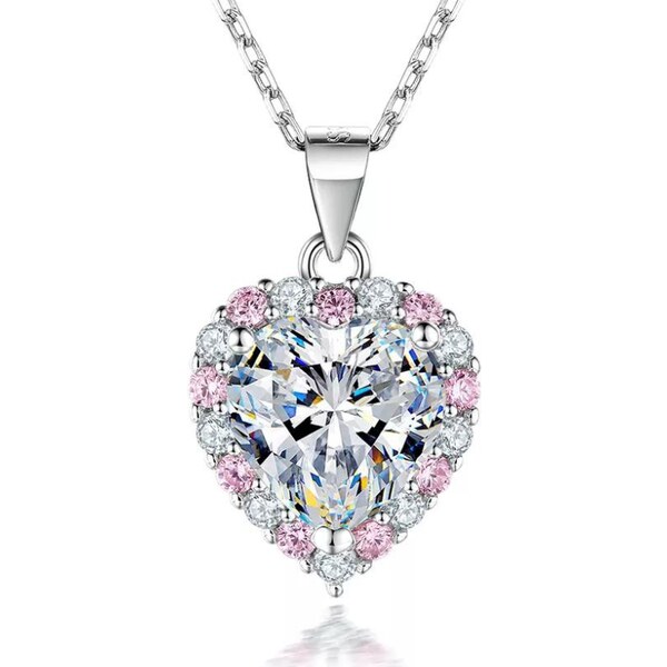 Olivie Strieborný náhrdelník SRDCE 7157 37386740