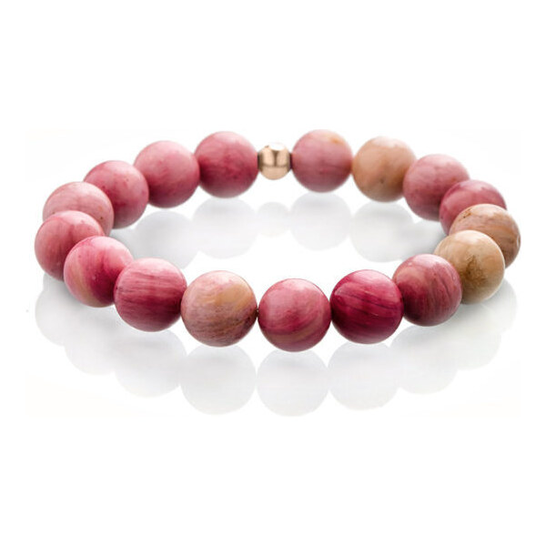 Ružový rodonit - náramok Trimakasi 41629436