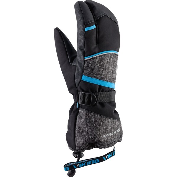 Pánske freeridové rukavice Viking SOREN čierna / modrá 36529198