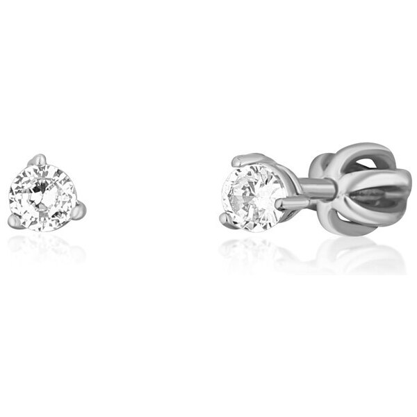 JVD Pôvabné strieborné náušnice kôstky so zirkónmi SVLE1501XH2BI 0,6 66579095