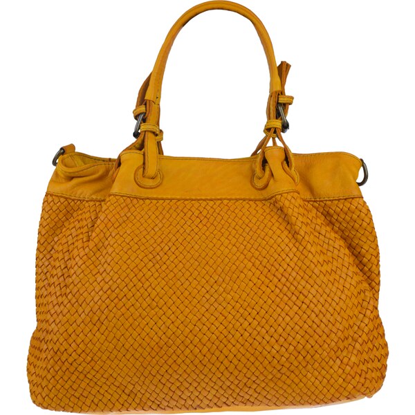 Žltá kožená talianska kabelka Daniela Cubo Gialla NovaKabelka.sk 36553778