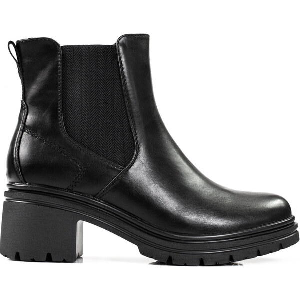 Goodin Dámske čierne chelsea topánky na podpätku GD-WL-33B 36556027