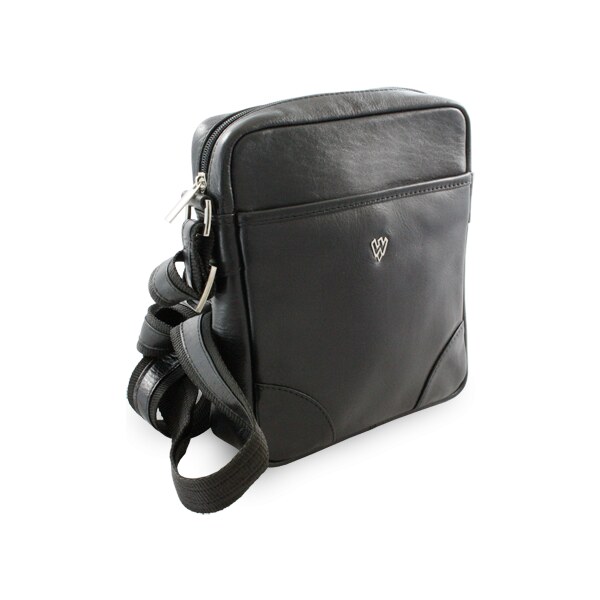 Arwel Malý čierny kožený crossbag 215-1711-60 36559775
