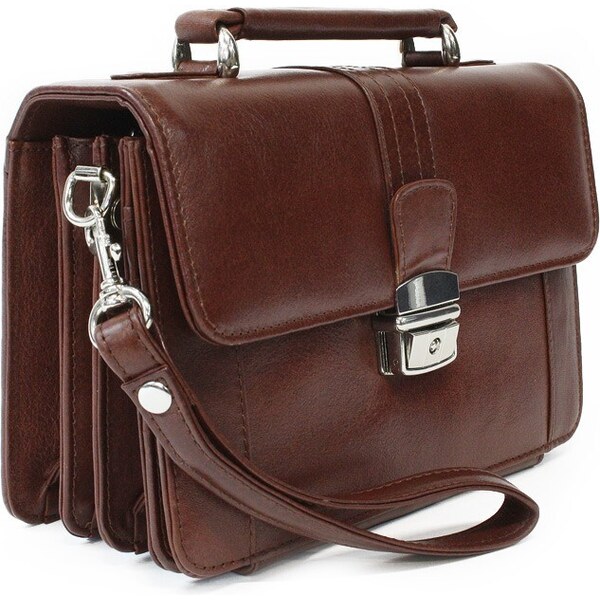 Arwel Hnedá pánska kožená etue so sklápacím registrom a držadlom 611 36559991