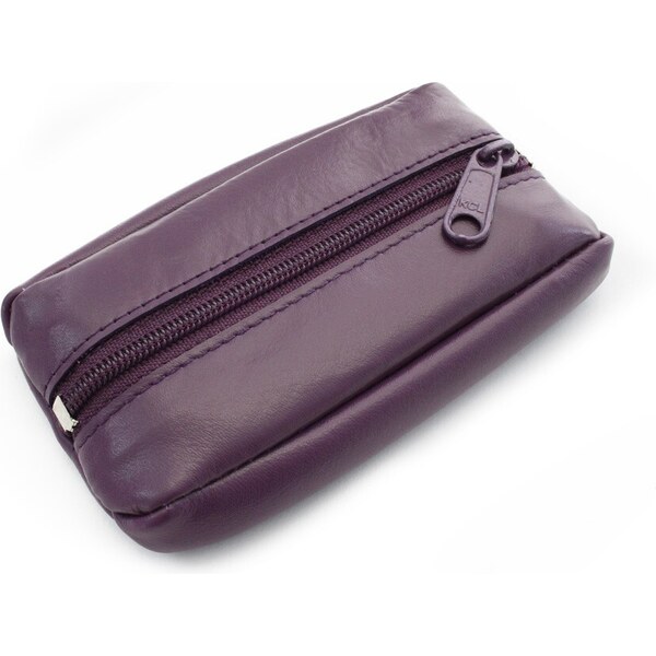 Arwel Fialová kožená kľúčenka so zipsovým vreckom 619-2418-76 36560014