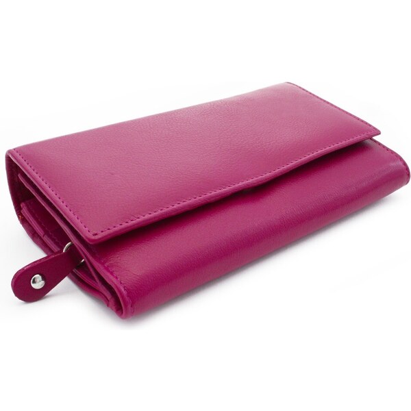 Arwel Fuchsiová dámska listová kožená peňaženka s poklopom 511-2120-36 36560009