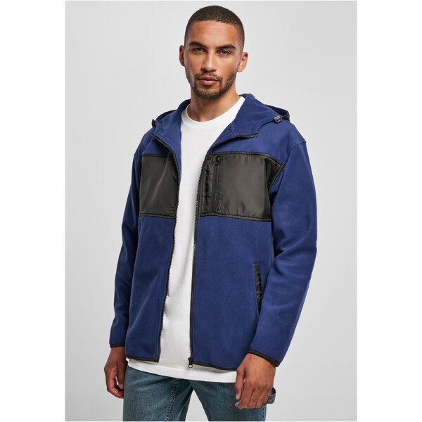 Urban Classics Micro fleece jacket with hood, space blue 50683635