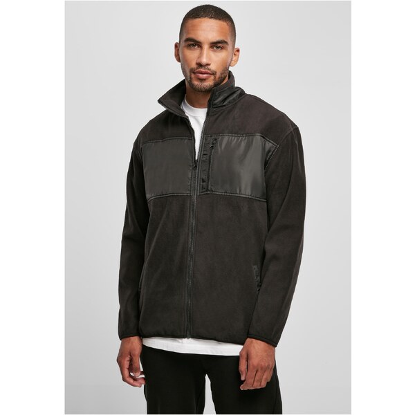 Urban Classics Opravená mikrofleecová bunda čierna 50564402