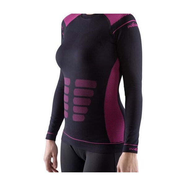 Dámske termo tričko Viking ALISA čierna/ružová 36578824