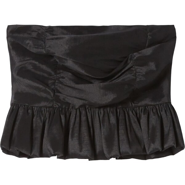 Bershka Top čierna 57348495