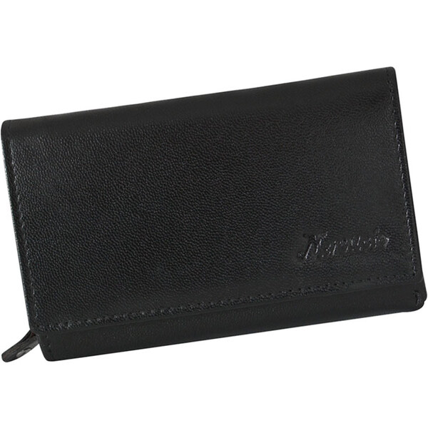 Čierna dámska kožená peňaženka stredných rozmerov Mercucio L3911866 36600426