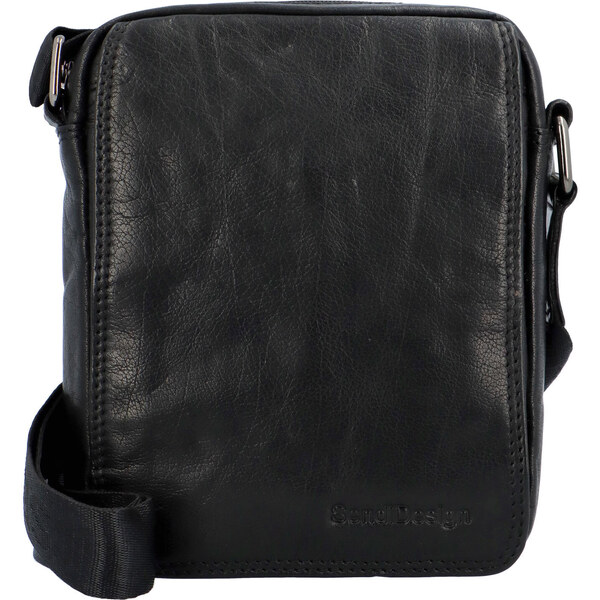 Pánska kožená taška čierna - SendiDesign Lorem B čierna 56864328