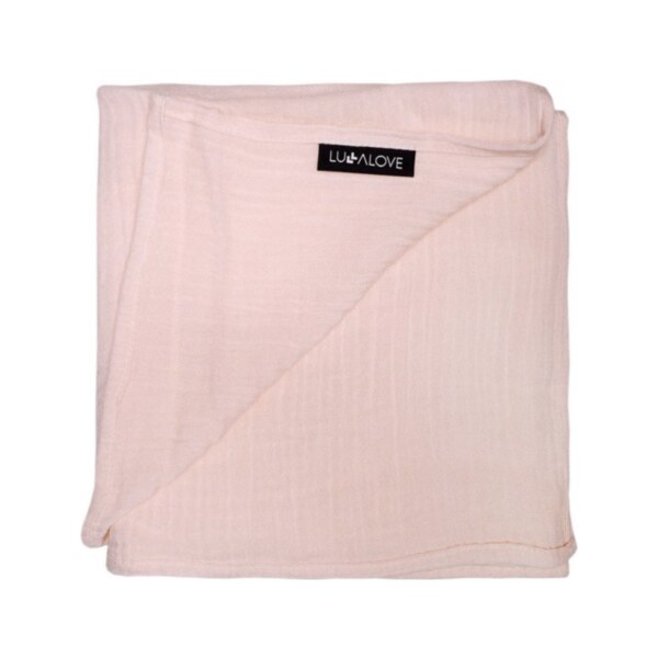 Mušelínová plenka Lullalove 100 x 100 cm ružová 56922132
