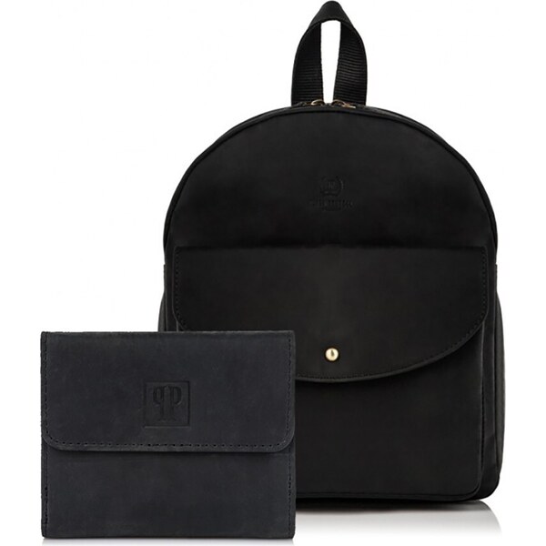 Paolo Peruzzi Dámska darčeková súprava, batoh a peňaženka ZUP-25-BL | 36603142