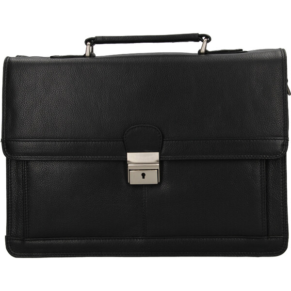 Lagen PÁNSKÁ KOŽENÁ AKTOVKA LG-1881 - ČIERNA - BLK 36604937