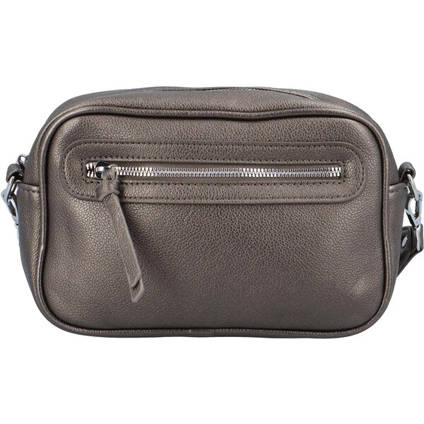 Dámska crossbody kabelka strieborná - Paolo bags Vasco strieborná 52653866