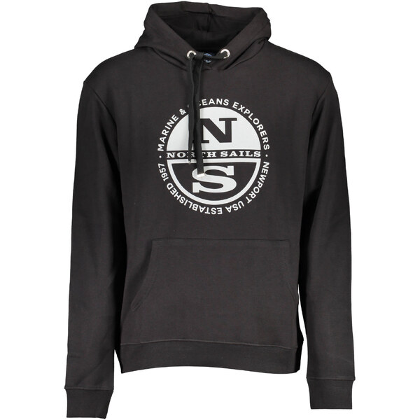 Čierna mikina NORTH SAILS s kapucňou 66817408