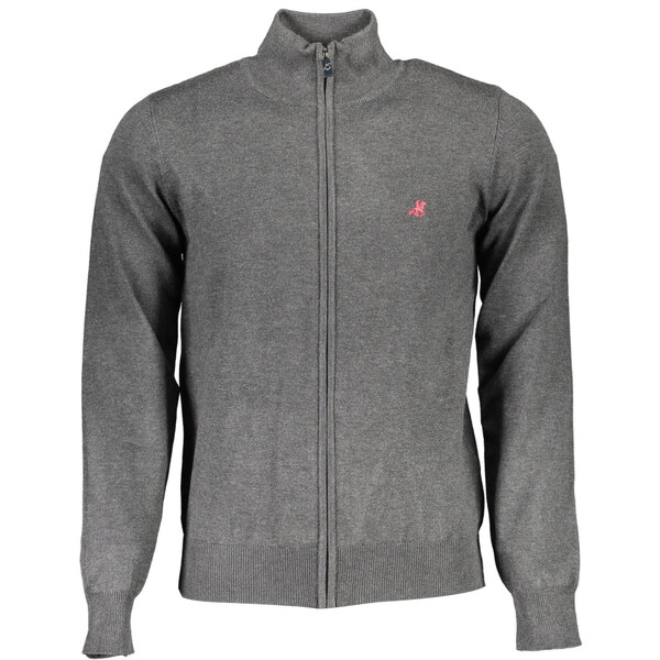 U.S. GRAND Pánsky sivý kardigán US Grand Polo 64704681