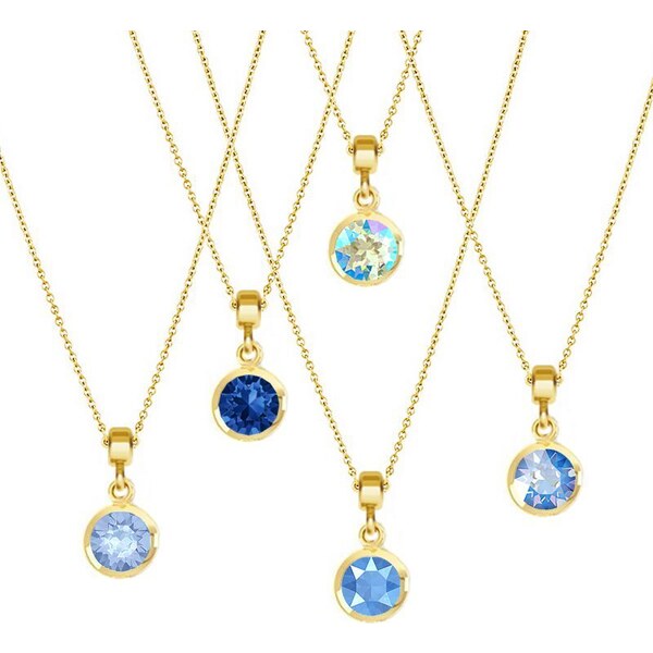 SWAROVSKI Elements Swarovski e. zlatá retiazka Lady Night sen6106 36638353