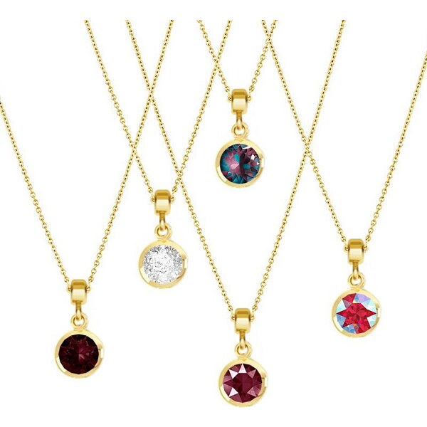 SWAROVSKI Elements Swarovski e. zlatá retiazka Lady Night sen6107 36638354