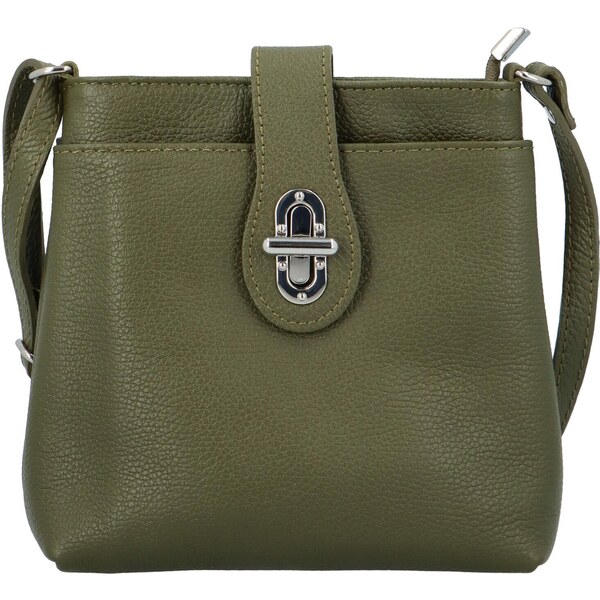 Dámska kožená crossbody kabelka khaki - ItalY Laira Khaki 36936307