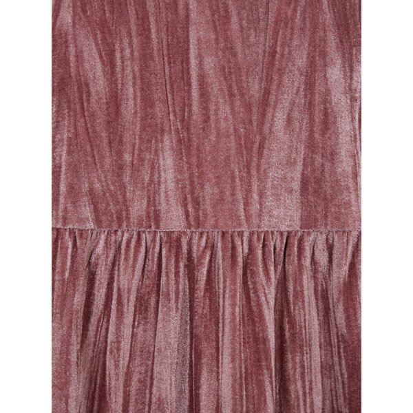 Růžové holčičí šaty velurové šaty GAP 50538898