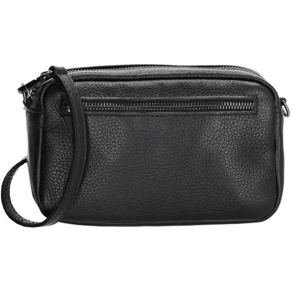 Charm London Čierna kožená crossbody kabelka Beatrice 36651288