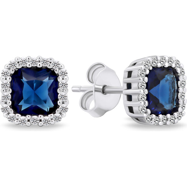 Brilio Silver Oslňujúce strieborné náušnice so zirkónmi EA600WB 66614649