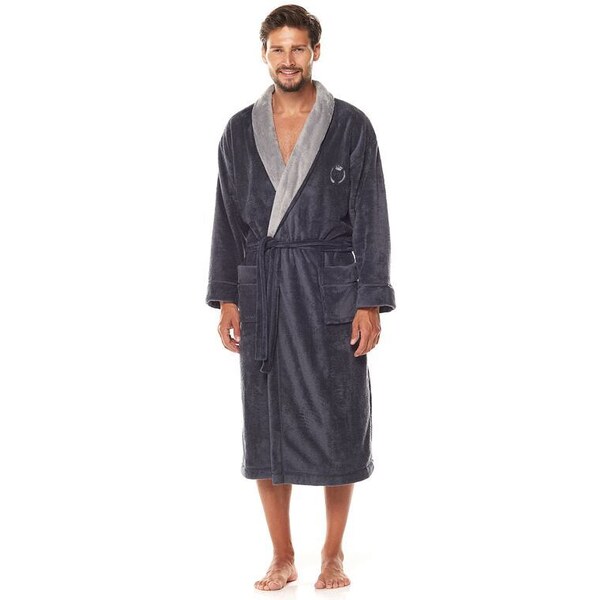 L&L Pánsky župan Profesor tmavosivý 19462158