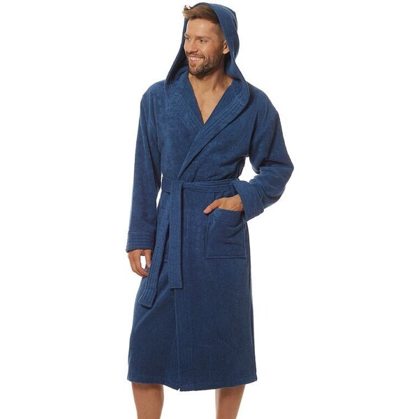 L&L Pánsky froté župan Leon modrý 22570531