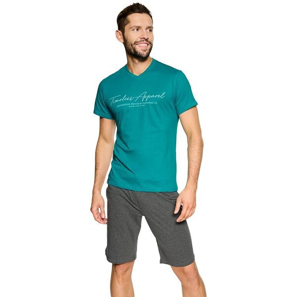 Henderson Pánske pyžamo Pulse tyrkysové 57956758