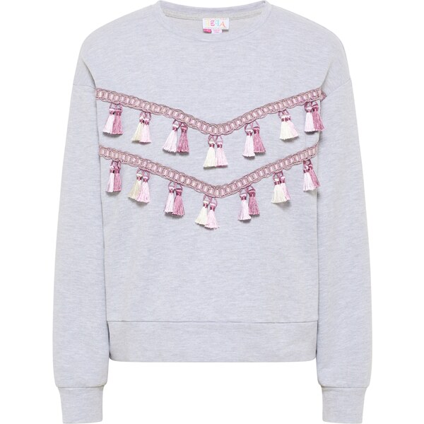 IZIA Mikina sivá melírovaná / staroružová / biela ako vlna 54236596