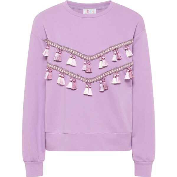 IZIA Mikina tmavobéžová / orgovánová / šedobiela 54236593