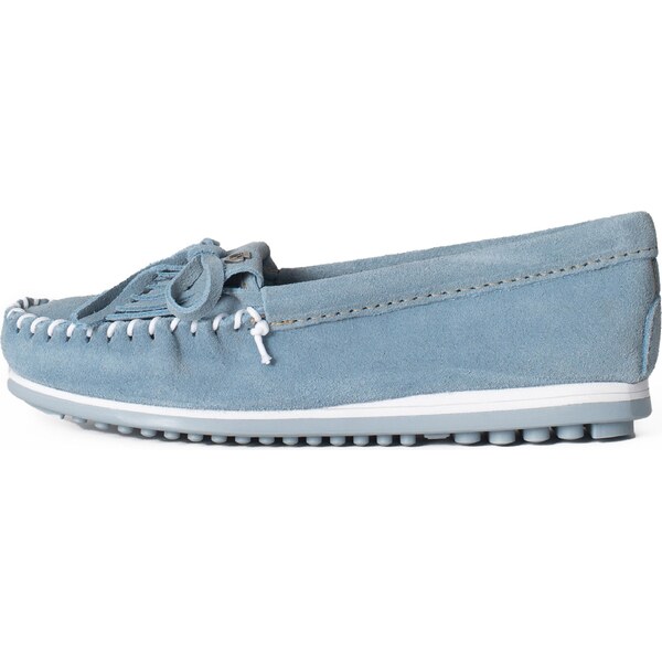Minnetonka Mokasíny Kilty dymovo modrá / biela 65867856