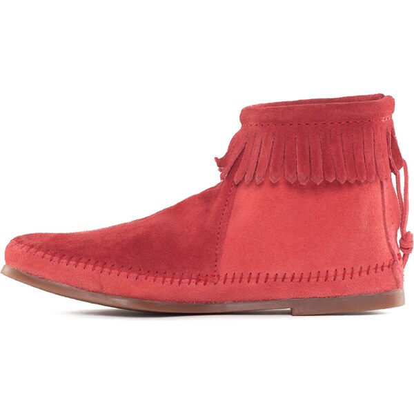 Minnetonka Členkové čižmy Back Zip mätová / biela 65693968