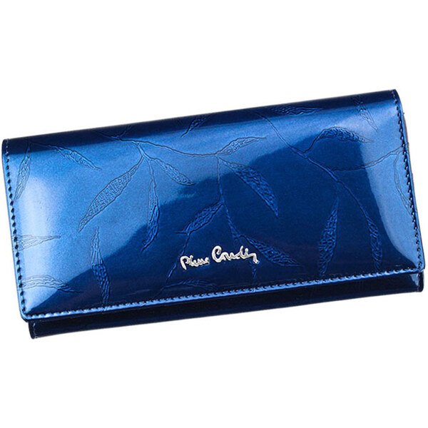 Modrá dámska lakovaná kožená peňaženka Pierre Cardin 37174601
