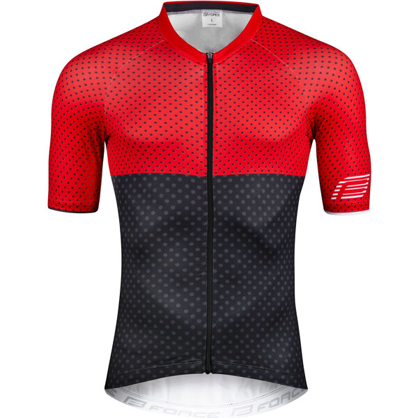 Force dres POINTS, krátky rukáv, červeno-šedý 36757427