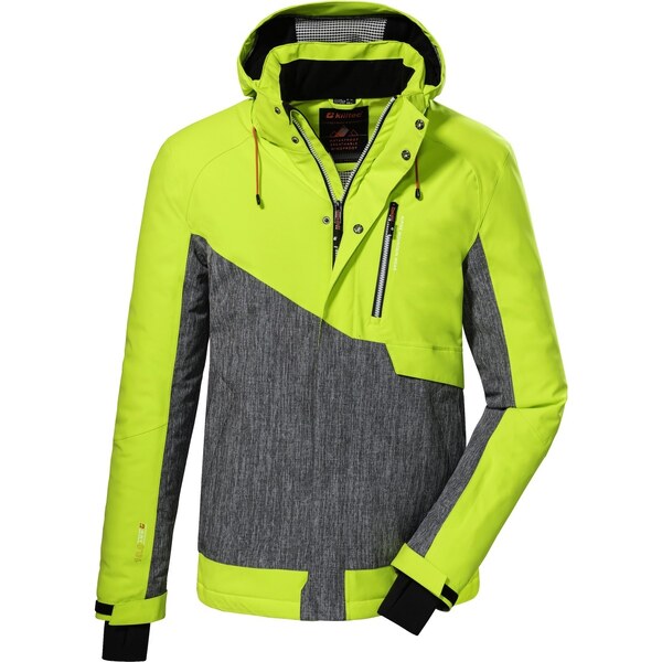 Pánska zimná bunda Killtec 42 limetková/sivá 36766450