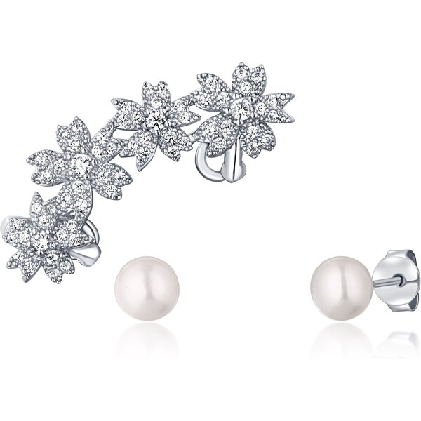 JwL Luxury Pearls Nádherný set perlových náušníc (1x záušnice, 2x 66590443