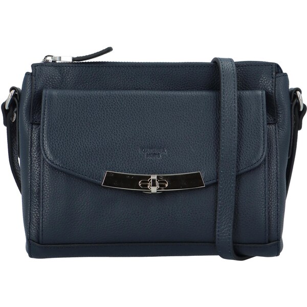 Dámska kožená crossbody kabelka tmavo modrá - Katana Berisitty tmavo 37125241