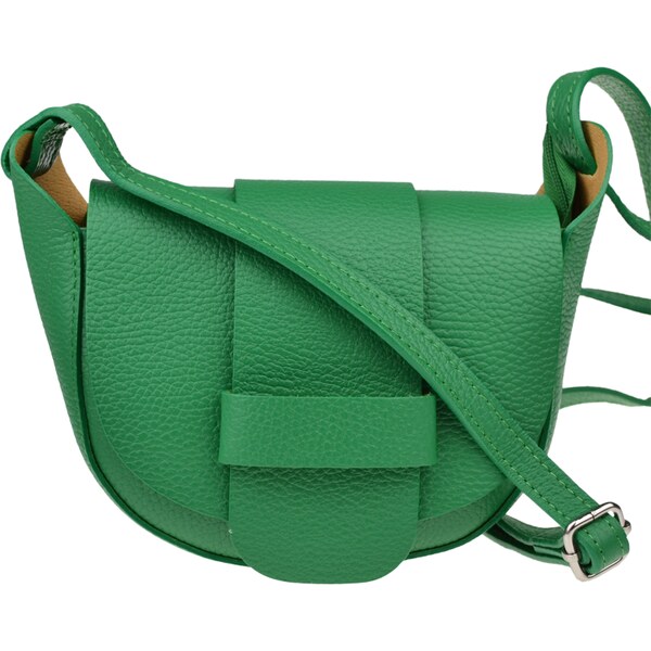 Zelená kožená talianska crossbody kabelka Rerta Verde NovaKabelka.sk 36817819
