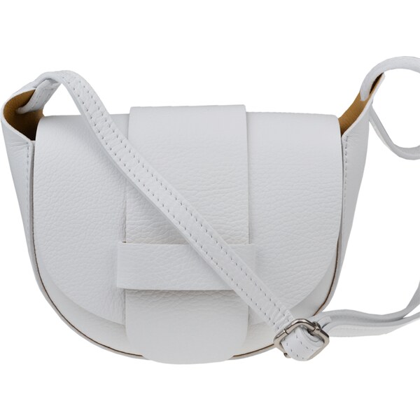 Biela kožená talianska crossbody kabelka Rerta Bianca NovaKabelka.sk 36817816