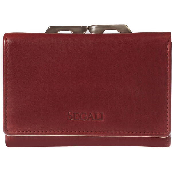 SEGALI Dámska kožená peňaženka 870 portwine 66579942