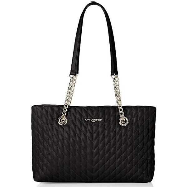 Karl Lagerfeld Kabelka Paris Karolina Chain Tote Black Silver 36851304