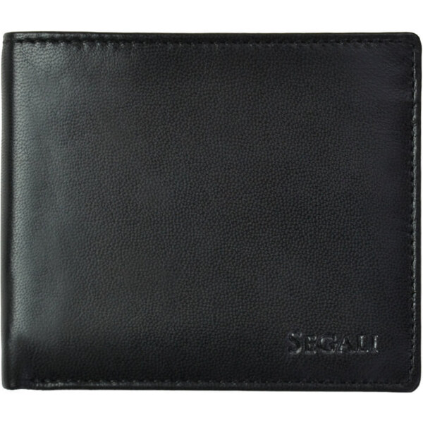SEGALI Pánska kožená peňaženka 7479 black 66580251