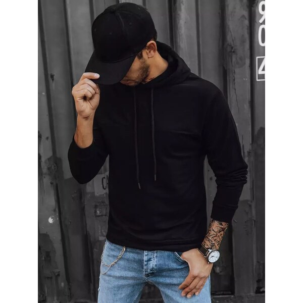 Buďchlap Čierna mikina v trendovom prevedení 36858429