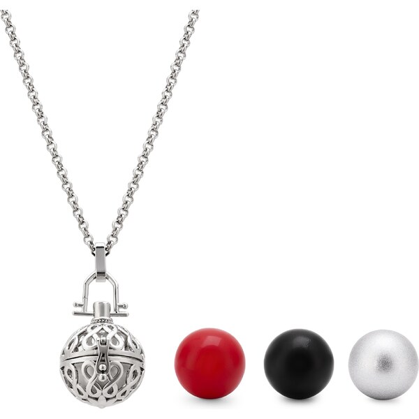 Troli Multifunkčný oceľový náhrdelník s rolničkami WBN6006S-PET 66588366