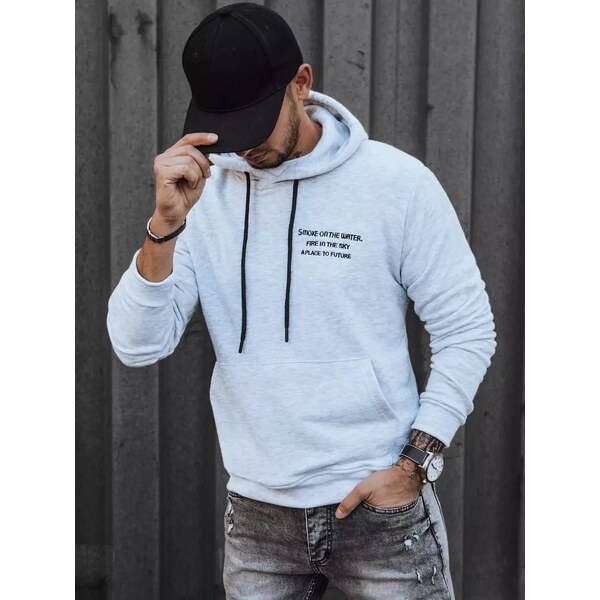 Buďchlap Mikina s kapucňou v šedej farbe 36931799